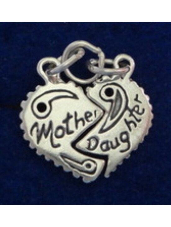 Sundance Jewelry Company Jewelry - Mother Daughter Half-Heart Charms Pendants Sterling Silver SJC Vintage Gift